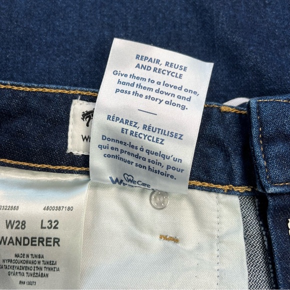 Free People Wrangler (NWT) Wanderer High Rise Flare Size 28 - Picture 9 of 11